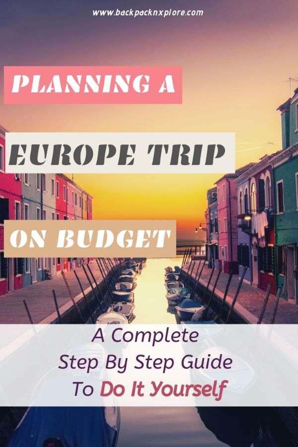 How to plan a Europe trip on a budget! 3 How to plan Europe trip in Budget. What’s the best time to visit Europe? How to create a 15-day Europe trip itinerary? How to book cheap flights to Europe from India. How to find cheap accommodation in Europe? Hotel versus airbnb versus hostel -what’s the best for you? What to pack and what not to? How to save money while traveling in Europe? Get all your questions answered in this one single DIY guide to planning an europe trip itinerary. #europetrip #planyourtrip #diyeurope