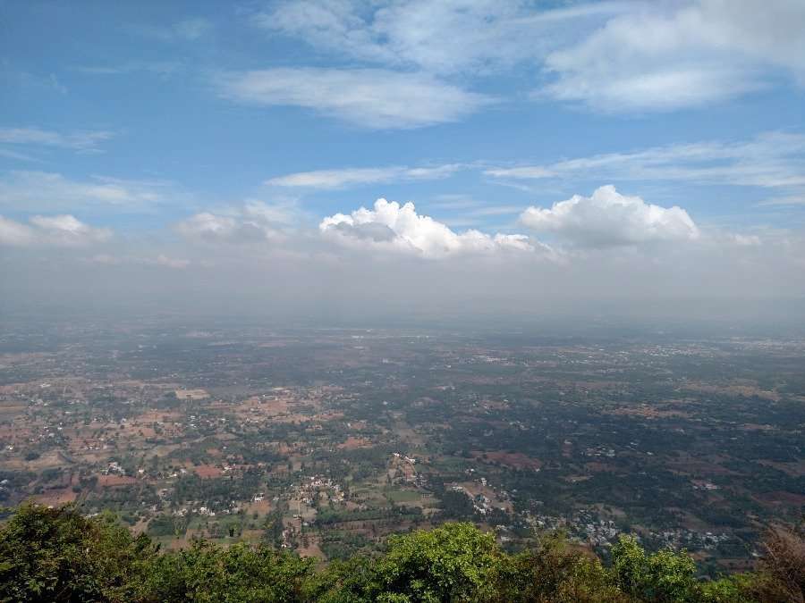 Panoramic views from the top of Yelagiri after a 2-hour long easy trek