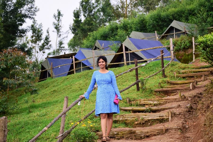 Camping at Kolukkumalai tea estate