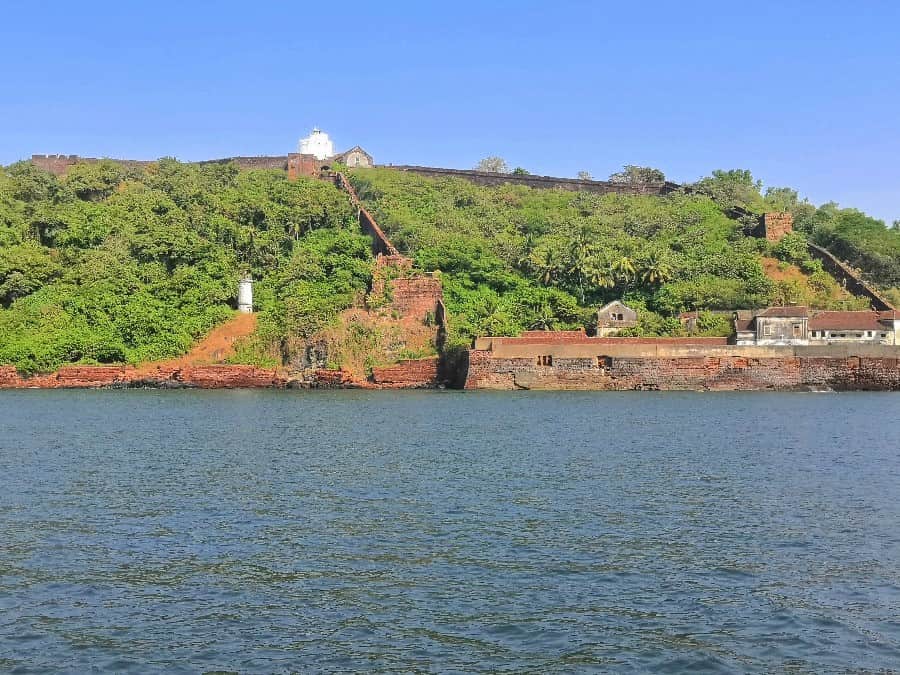 Coastline from Dolphin cruise Goa