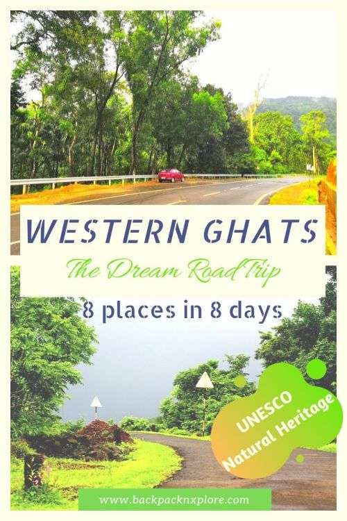 Ever considered going on a 7-day long Western Ghats road trip? Scenic roads, lush green mountains, castles, temples and much more on this amazing journey. You can also pick one of the 7 road trips combined to form the best itinerary of Western Ghats ever. #travel #western Ghats