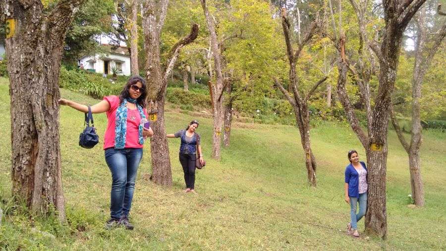 Our Girl Gang in the Bryant Park on our Kodaikanal Trip