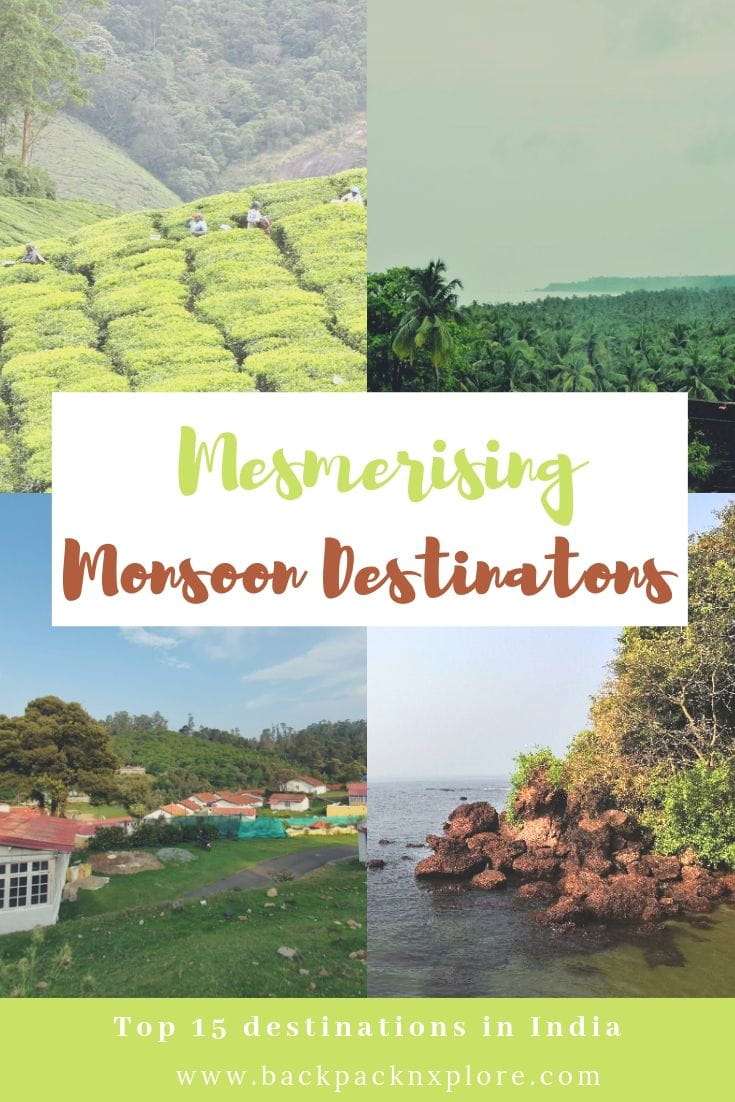 Best places to visit in monsoon in India with suggestive itineraries. Best monsoon destinations including how to reach the place and where to stay. #travel #india #westernghats