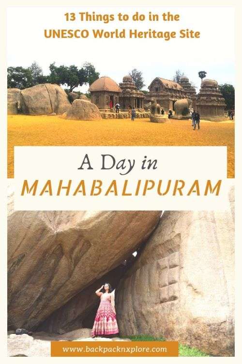 One day trip to Mahabalipuram. History of the historical treasure trove and top 13 reasons why you must visit this historic coastal town in Tamil Nadu, India. #travel #India #mahabalipuram #tamilnadu