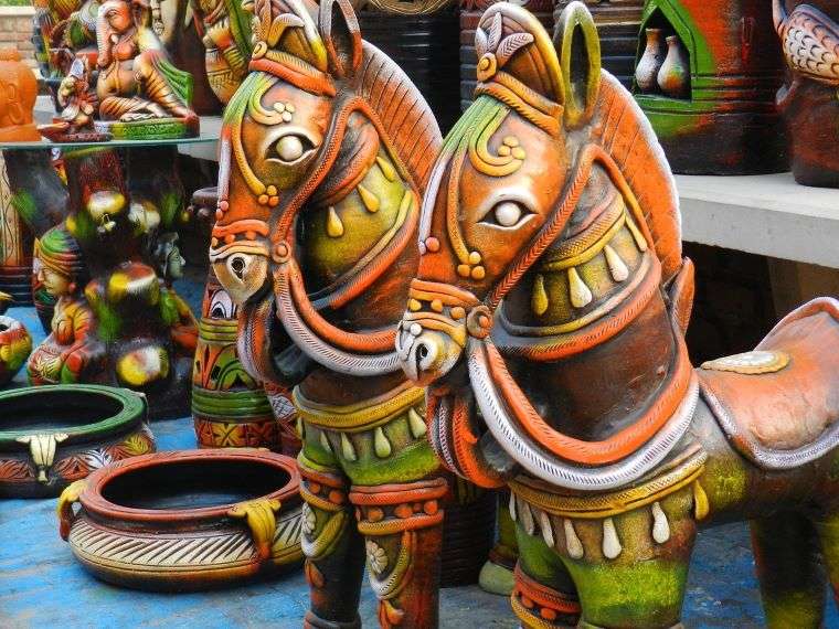 terracotta Horses - Ancient Indian art forms