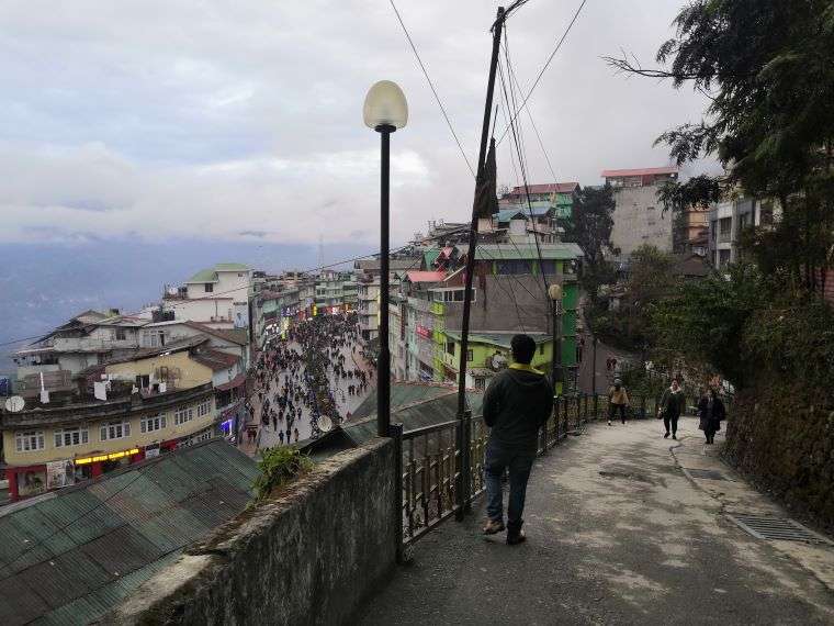 MG Road in Gangtok- Trip to Sikkim