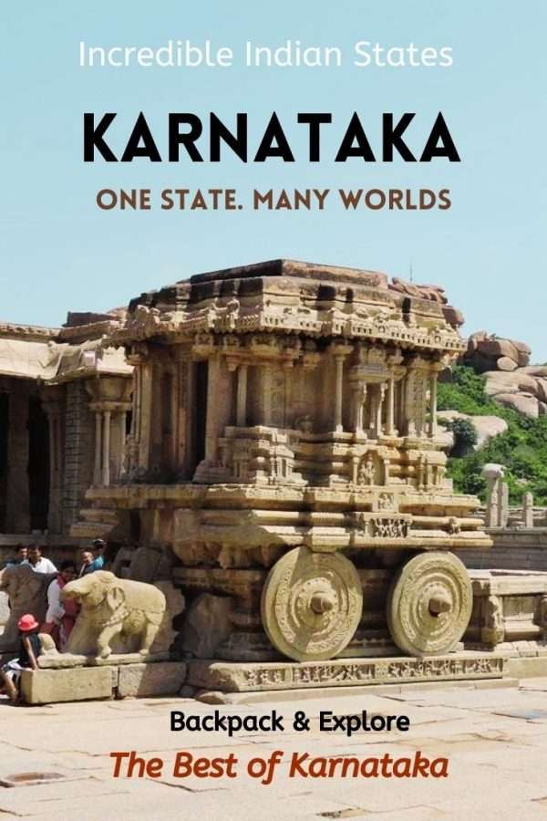 Karnataka - a beautiful state in the southern part of India. Discover the best places to visit in Karnataka - One State, Many Worlds. Hills, Forests, Beaches , historic sites - the list has my Favorite Five and 20 more. #India #travel