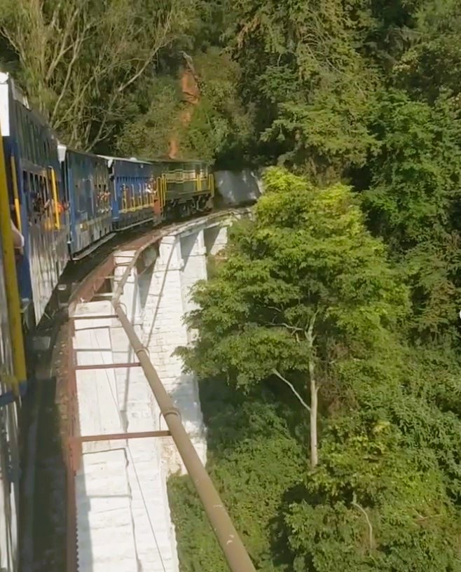 A train in the hills of India - Coonoor in south India