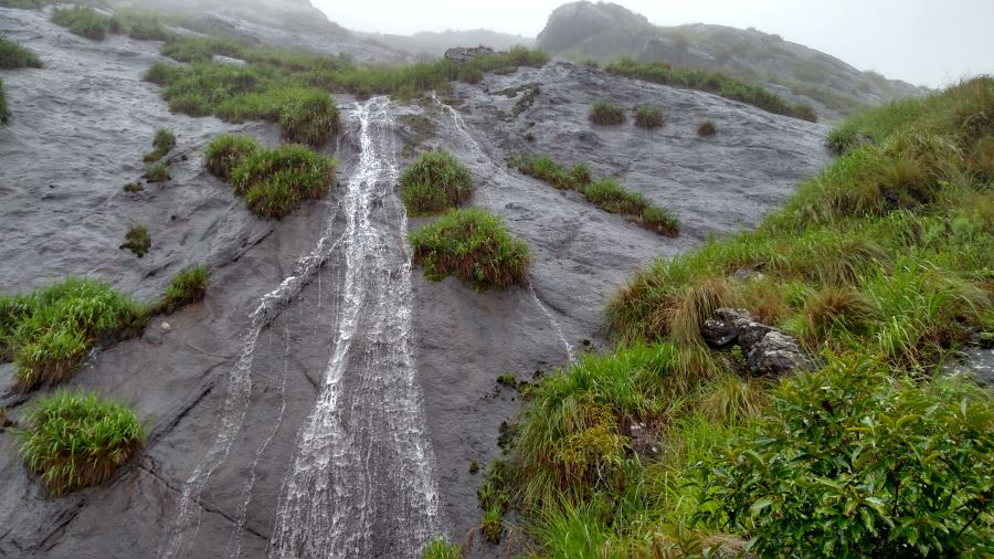Seasonal waterfalls in the hills of Munnar