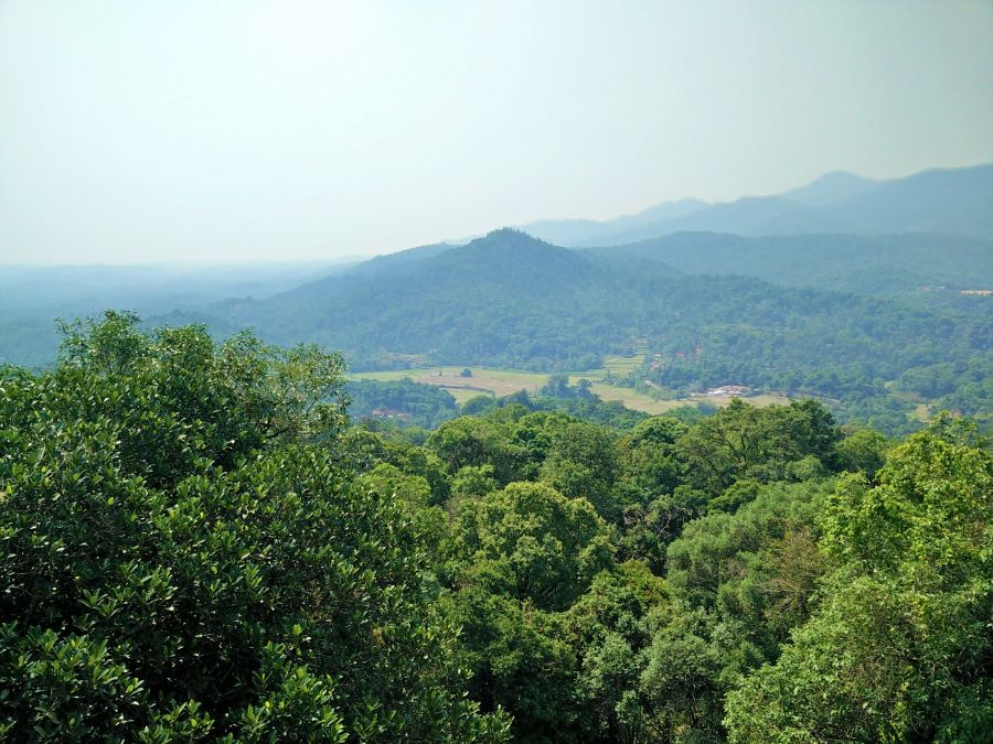 Gorgeous views from Talacauvery or Talakaveri - the starting point of the river Kaveri in Coorg